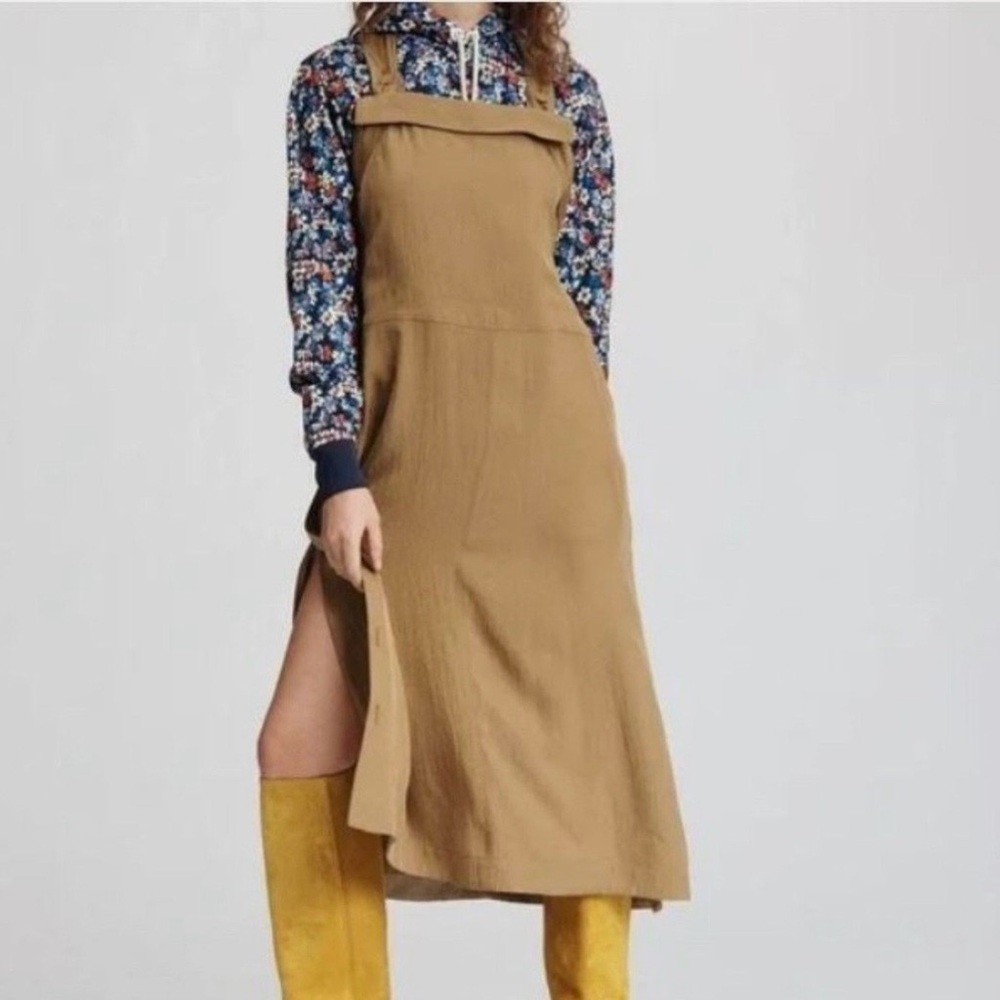 Rag & Bone Adrian Button Detailed Twill Midi Dress